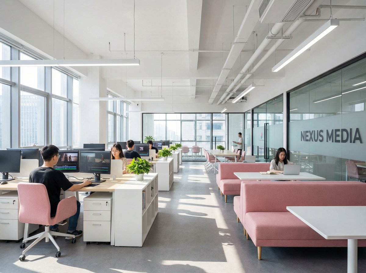 17c一起草传媒公司办公环境